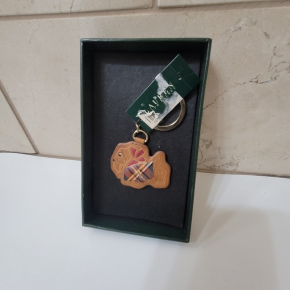 NWT RALPH LAUREN Leather key ring scootie Dog. - Picture 2 of 9